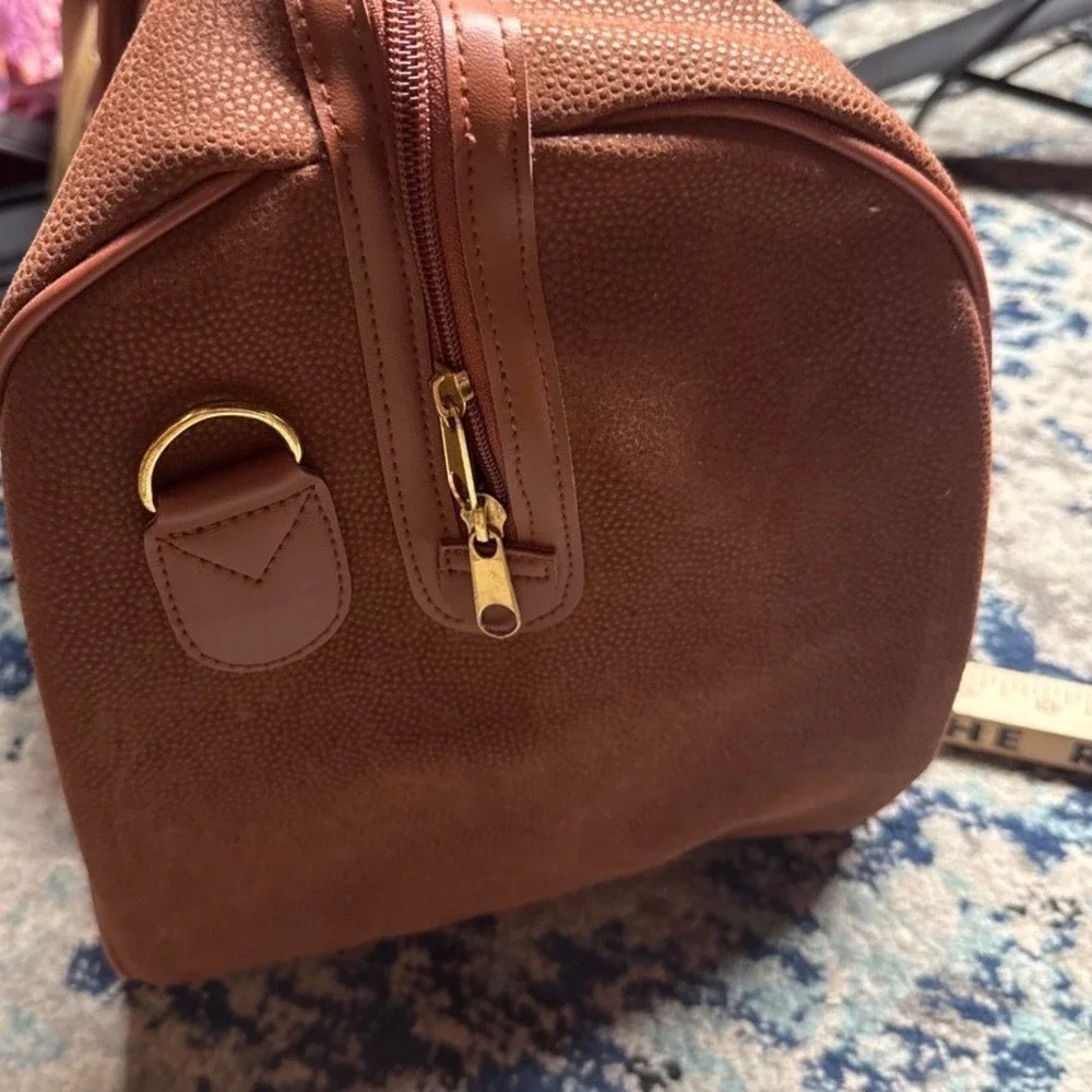 Vintage Lagerfeld Brown Textured Weekender Duffel Bag‎ NWT Promotional Gift 19